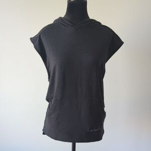 adidas TKO Hoodie Black Sleeveless Performance Size Small